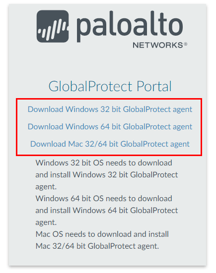 Alto globalprotect download palo SSL VPN