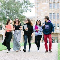 Image of students walking